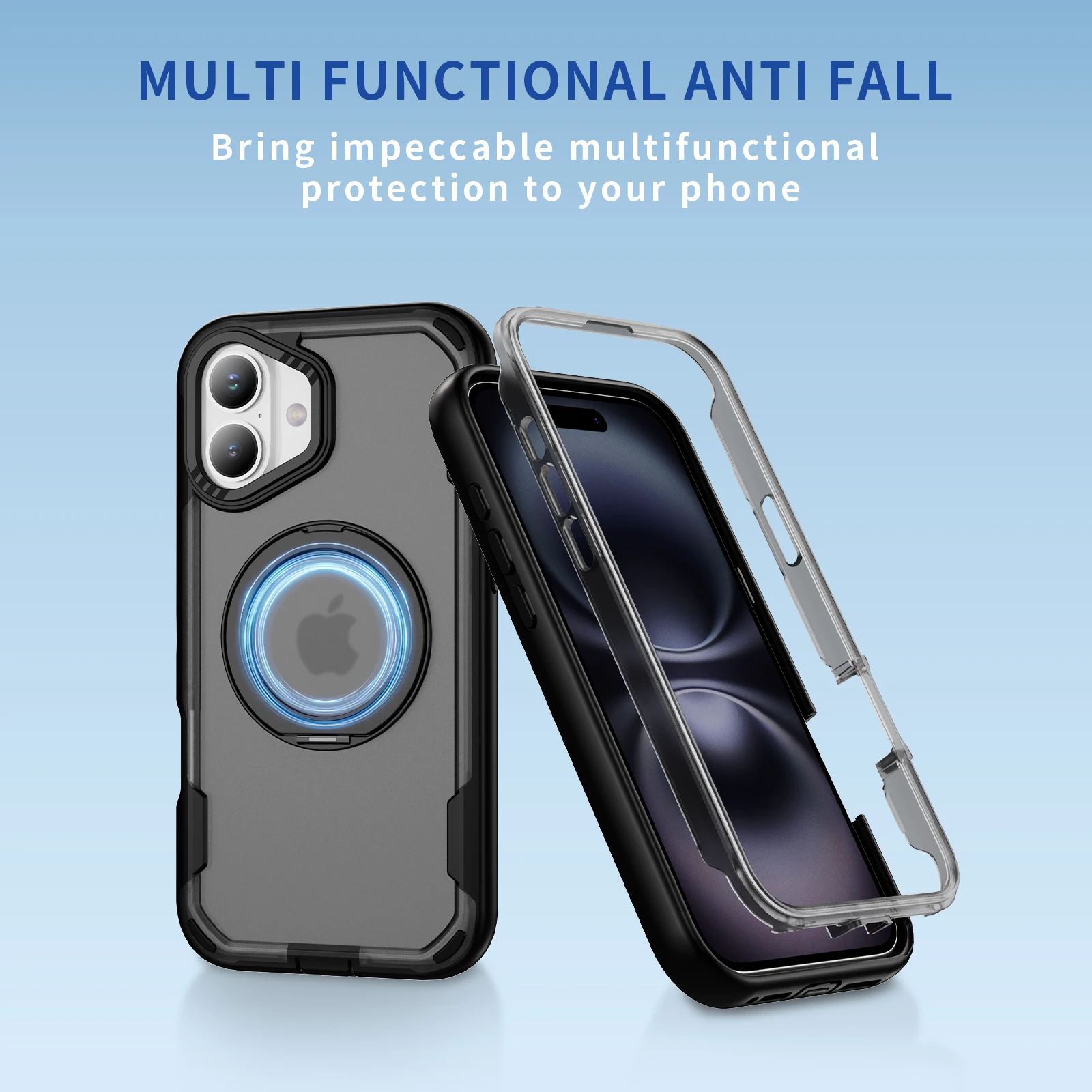 3 IN 1 Contrast Color Holder Phone Case For iPhone 16 Pro Max iPhone16 Plus Shockproof Stand Hard PC Silicone Cover
3 IN 1 Contrast Color Holder Phone Case For iPhone 16 Pro Max iPhone16 Plus Shockproof Stand Hard PC Silicone Cover
