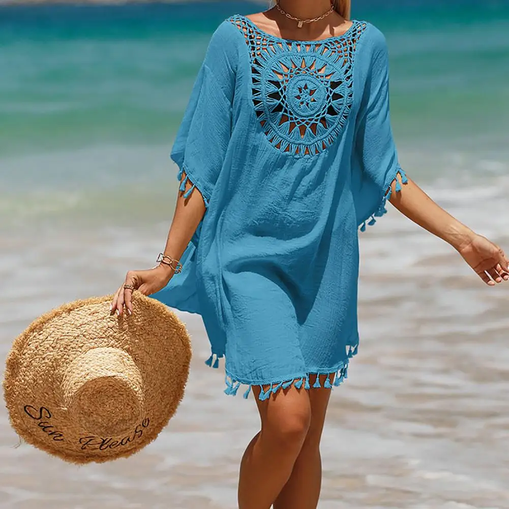 Fashion Swimwear Cover Up Colorfast Bikini Cover Up Sexy Pure Color Swimwear Bikini Cover Up Dress Sun-resistant
Fashion Swimwear Cover Up Colorfast Bikini Cover Up Sexy Pure Color Swimwear Bikini Cover Up Dress Sun-resistant
