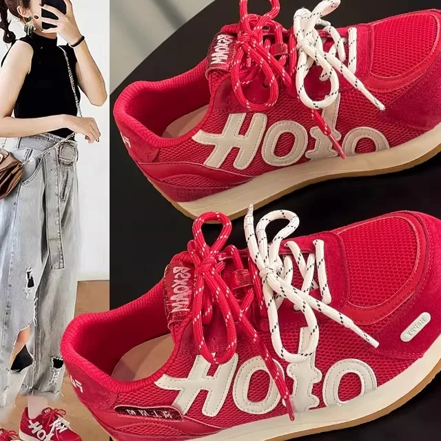 Women's Genuine Leather Breathable Mesh Dequn Shoes Fashionable Casual Sneakers Comfortable Low Cut Slipons for Spring
Women's Genuine Leather Breathable Mesh Dequn Shoes Fashionable Casual Sneakers Comfortable Low Cut Slipons for Spring