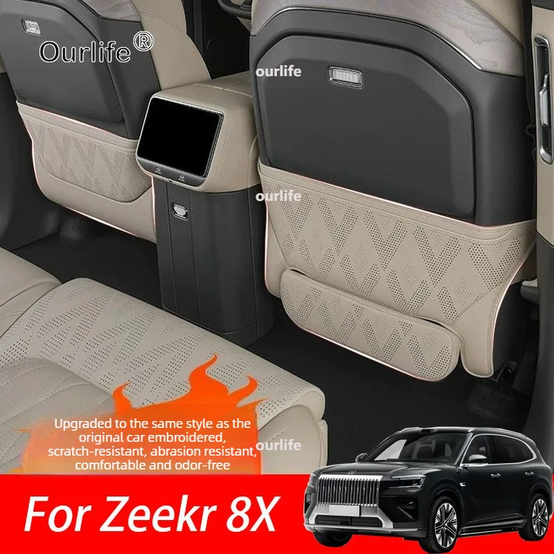 For Zeekr 8X 2026 2027 Car Rear Row Anti-kick Covers Seat Back Anti-kick Protector Dirt-proof Leather Interior Accessories
For Zeekr 8X 2026 2027 Car Rear Row Anti-kick Covers Seat Back Anti-kick Protector Dirt-proof Leather Interior Accessories