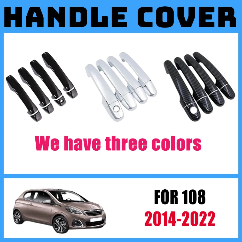 For Peugeot 108 2014-2022 4 Pcs Black Chrome Carbon Fiber Exterior Car Door Handle Cover Stickers Styling Accessories Overlay
For Peugeot 108 2014-2022 4 Pcs Black Chrome Carbon Fiber Exterior Car Door Handle Cover Stickers Styling Accessories Overlay