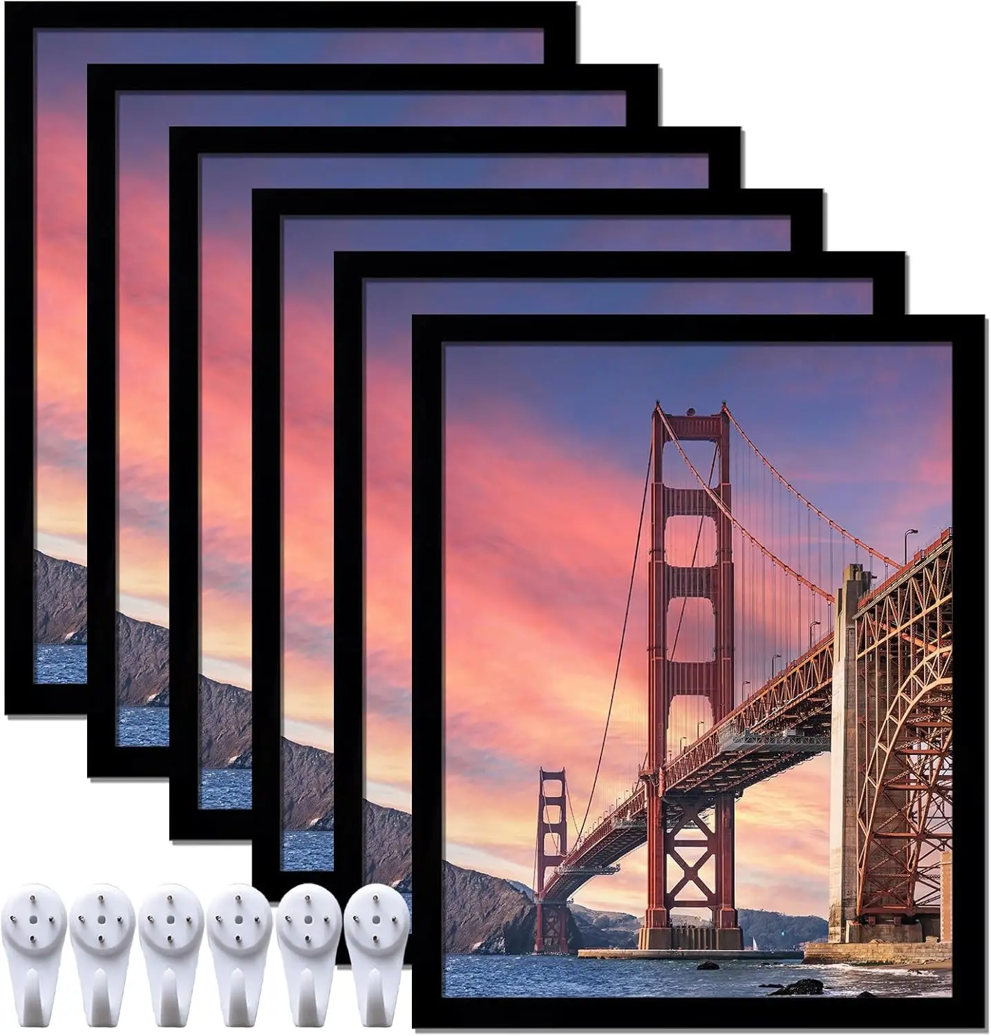 6 Sets 16x20 Picture Frame for Canvas Collage Poster, Black High Transparent Horizontal Vertical 16 by 20 Inches
6 Sets 16x20 Picture Frame for Canvas Collage Poster, Black High Transparent Horizontal Vertical 16 by 20 Inches