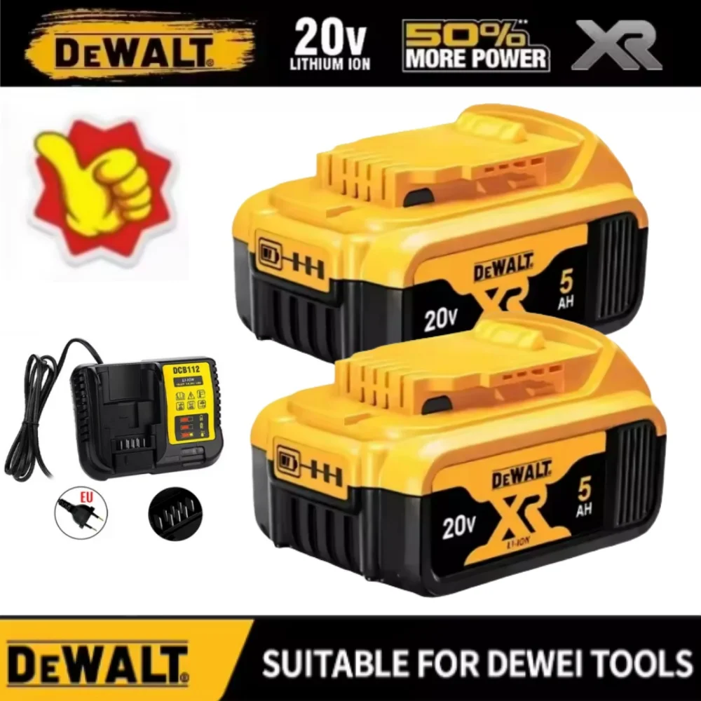 Dewalt Original Rechargeable Tool Battery 5.0Ah DCB200 DCB609 Compatible 20V 18V 60V for Dewalt Tools
Dewalt Original Rechargeable Tool Battery 5.0Ah DCB200 DCB609 Compatible 20V 18V 60V for Dewalt Tools