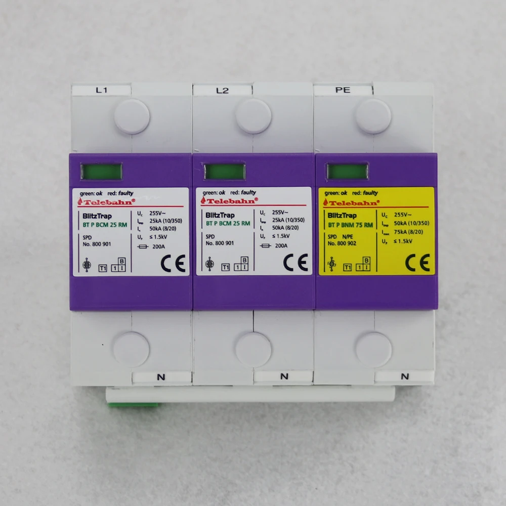 Whole House Surge Protector 255V AC T1+T2 25kA 50kA 75kA 2+N SPD Surge Protection
Whole House Surge Protector 255V AC T1+T2 25kA 50kA 75kA 2+N SPD Surge Protection