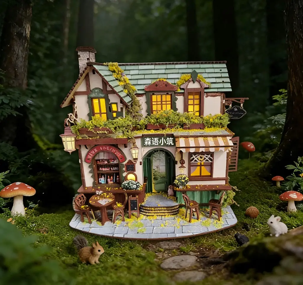 3D-набор для сборки миниатюрного деревянного домика, диорама «Лесное кафе», набор для творчества, ручная работа, настольный декор и креативный подарок со светодиодной подсветкой
3D-набор для сборки миниатюрного деревянного домика, диорама «Лесное кафе», набор для творчества, ручная работа, настольный декор и креативный подарок со светодиодной подсветкой