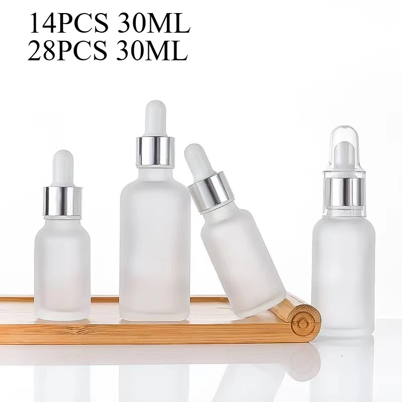 14/28 Dropper Bottles 1oz 30ml Frosted Glass Bottles for Perfume and Essential Oil Bottle Container Packaging wit Silver Dropper
14/28 Dropper Bottles 1oz 30ml Frosted Glass Bottles for Perfume and Essential Oil Bottle Container Packaging wit Silver Dropper