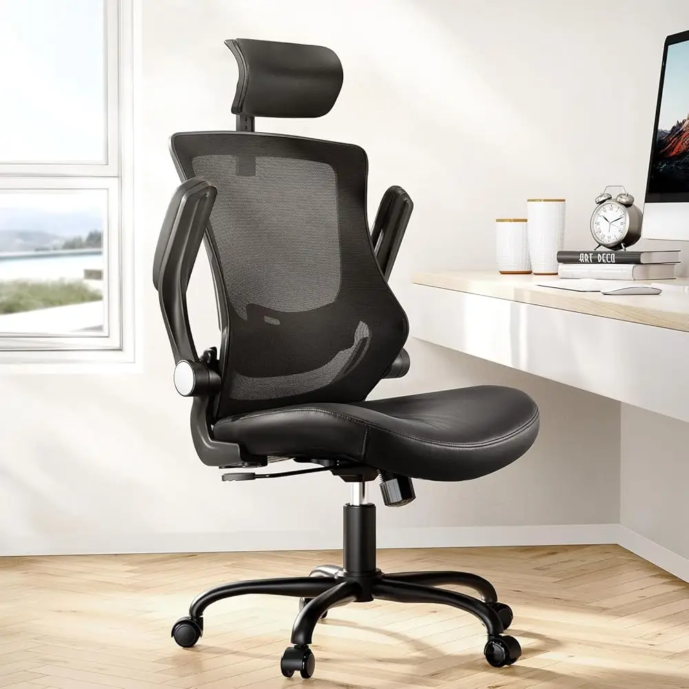 Office Chair Ergonomic Desk Chair, 360°Swivel Mesh Ba Wide Computer Chair Pu Leather Criss Cross Chair,Adjustable Lumbar
Office Chair Ergonomic Desk Chair, 360°Swivel Mesh Ba Wide Computer Chair Pu Leather Criss Cross Chair,Adjustable Lumbar