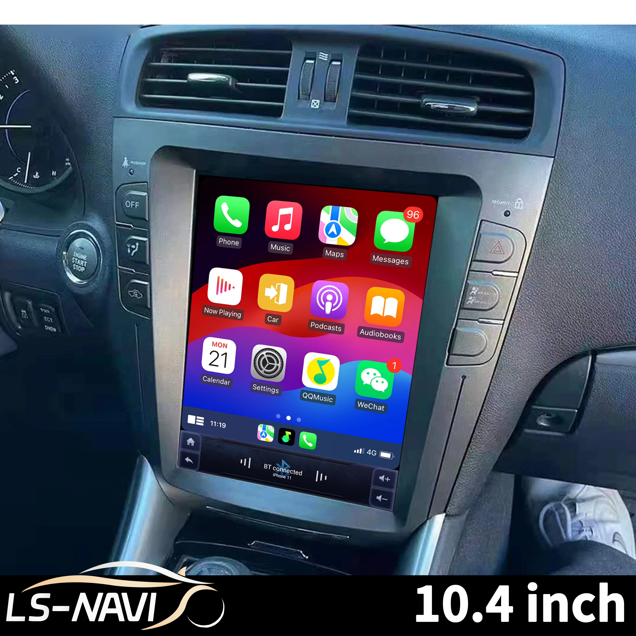 10.4' Car Radio for Lexus IS250 IS300 IS200 IS220 IS350 2004-2012 Touch Screen Stereo System with Wireless BT CarPlay 
10.4' Car Radio for Lexus IS250 IS300 IS200 IS220 IS350 2004-2012 Touch Screen Stereo System with Wireless BT CarPlay