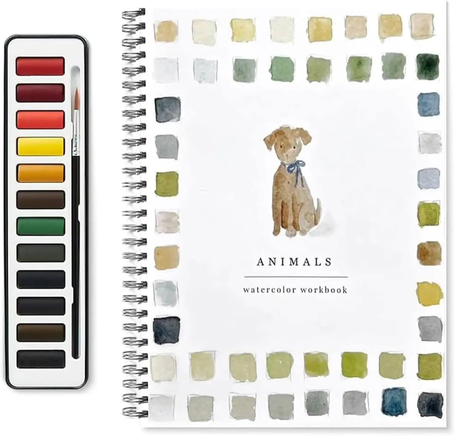 Watercolor Workbooks, Beginner-Friendly Birds Watercolor Workbooks,12 Colors Watercolor Paint Set with Paint Brush,Spiral-Bound
Watercolor Workbooks, Beginner-Friendly Birds Watercolor Workbooks,12 Colors Watercolor Paint Set with Paint Brush,Spiral-Bound