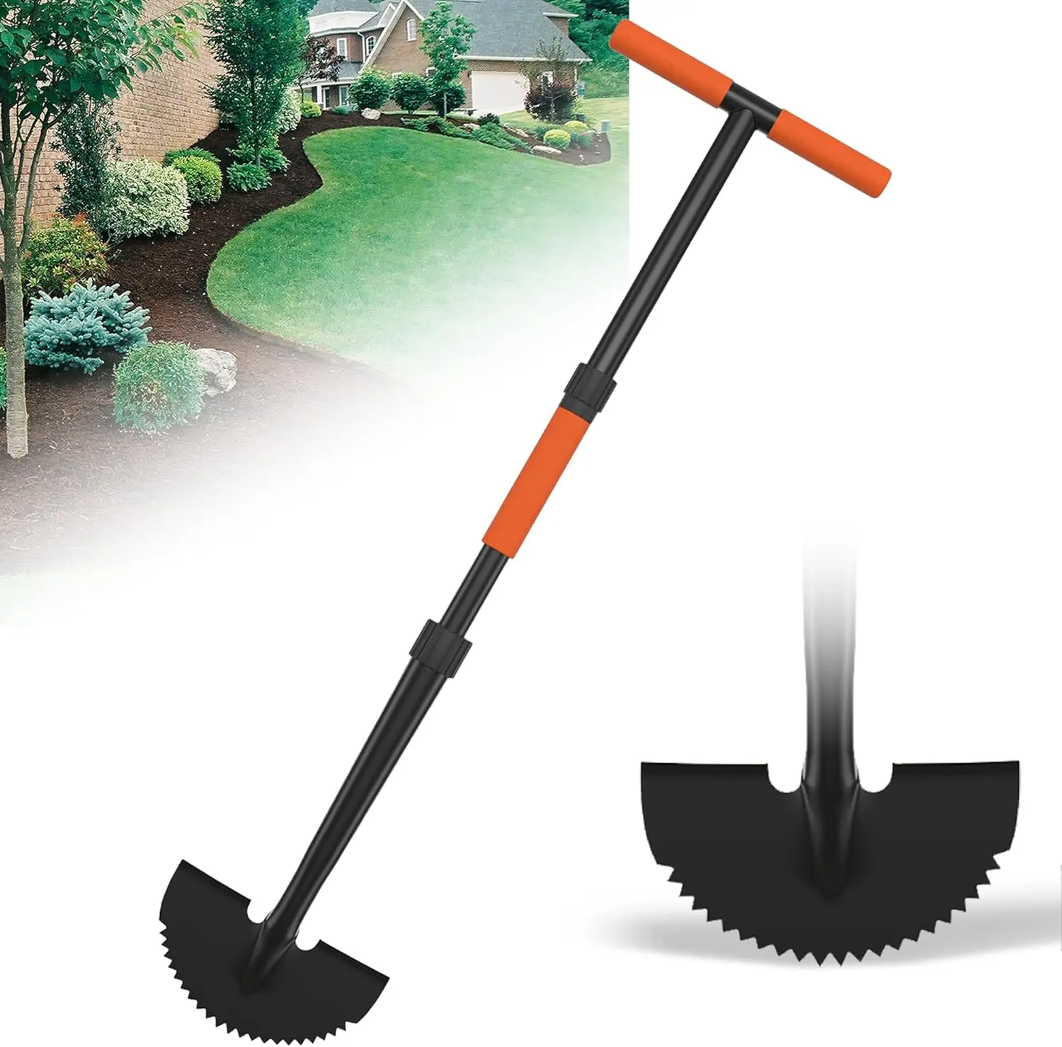 Manual Lawn Edger, 41-Inch Heavy Duty Garden Edger with Saw Tooth Blade, T-Grip Handle, Easy Assembly for Sidewalk and Yard
Manual Lawn Edger, 41-Inch Heavy Duty Garden Edger with Saw Tooth Blade, T-Grip Handle, Easy Assembly for Sidewalk and Yard
