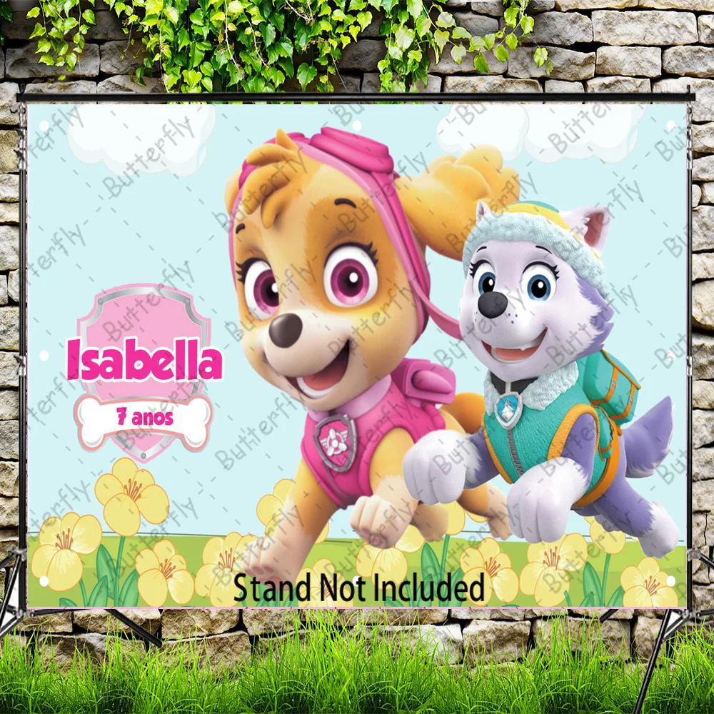 Rescue Girls Skye Everest Dogs Paw Patrol Blue Boys 1st 2rd Birthday Party Backdrop Flowers Rocky Baby Shower Background Banner
Rescue Girls Skye Everest Dogs Paw Patrol Blue Boys 1st 2rd Birthday Party Backdrop Flowers Rocky Baby Shower Background Banner