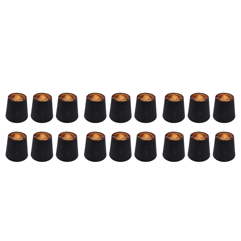 EYFL-Black Lamp Shades With Gold Lining Clip On Light Shades Candle Chandelier Lampshades, Set Of 18
EYFL-Black Lamp Shades With Gold Lining Clip On Light Shades Candle Chandelier Lampshades, Set Of 18