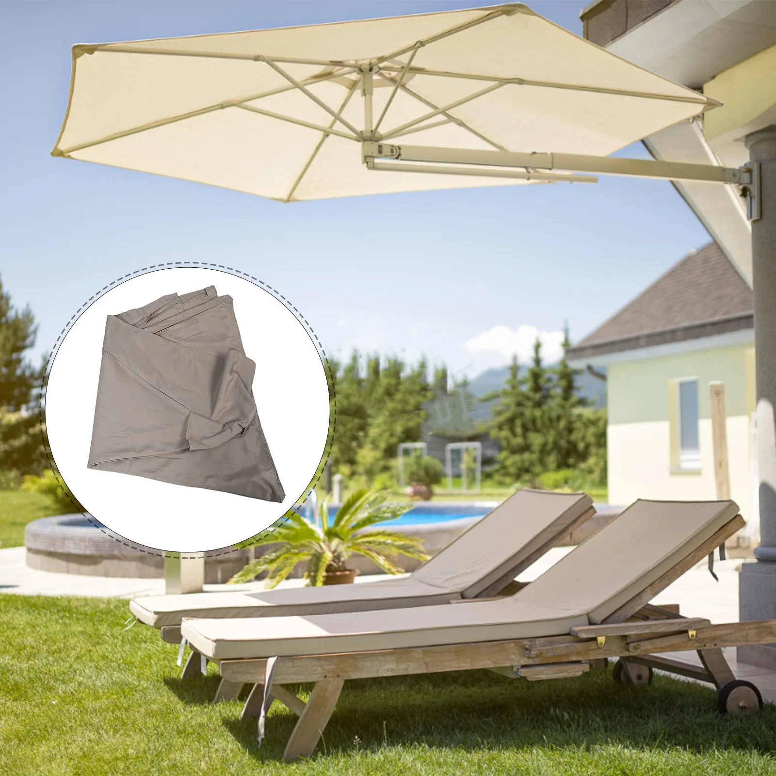 Half Umbrella Replacement Canopy Outdoor Patio Umbrella Cover Balcony Table Deck Garden Pool Beach Uv Protection
Half Umbrella Replacement Canopy Outdoor Patio Umbrella Cover Balcony Table Deck Garden Pool Beach Uv Protection