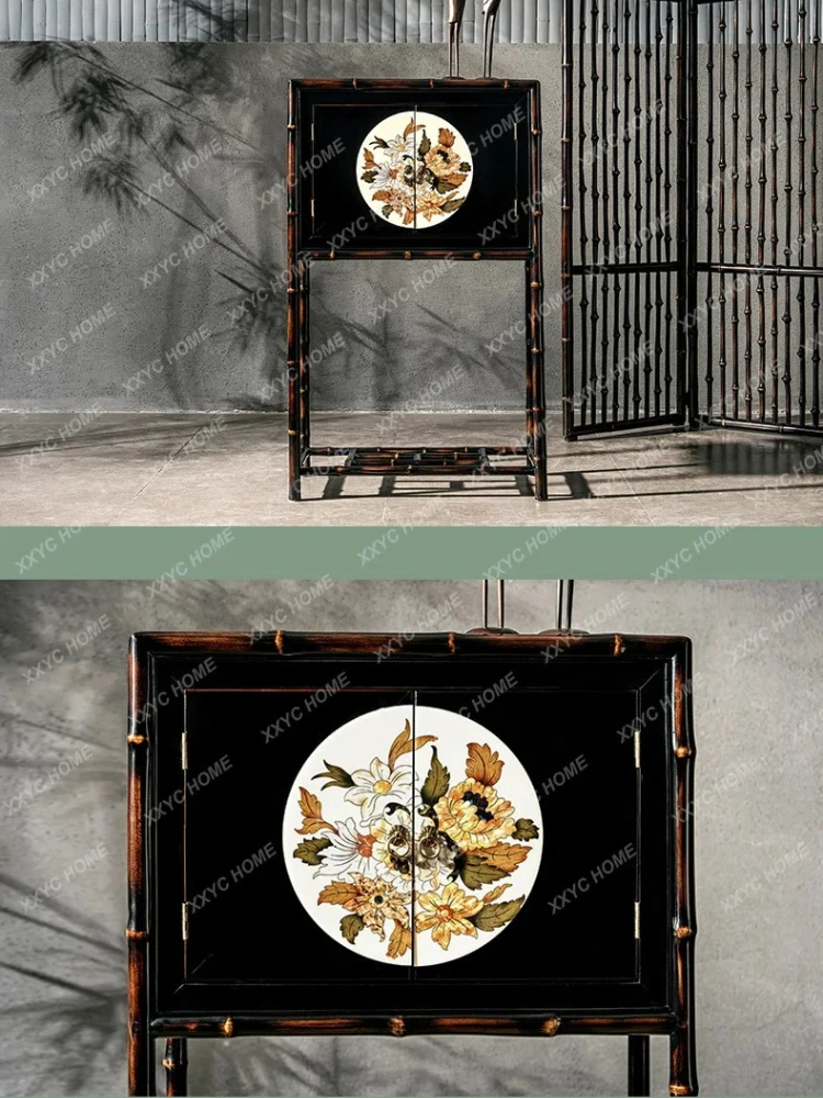 A Chinese high-end vertical cabinet antique painted carved tea cabinet storage storage cabinet
A Chinese high-end vertical cabinet antique painted carved tea cabinet storage storage cabinet