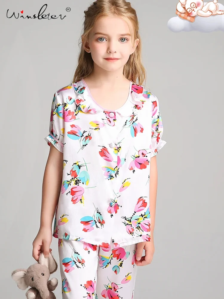 Flower Print Home Clothing Set For Boy and Girl,16MM 100%Real Silk Kids Pajamas Set,Print,2024 Spring Summer New,S41248QM
Flower Print Home Clothing Set For Boy and Girl,16MM 100%Real Silk Kids Pajamas Set,Print,2024 Spring Summer New,S41248QM