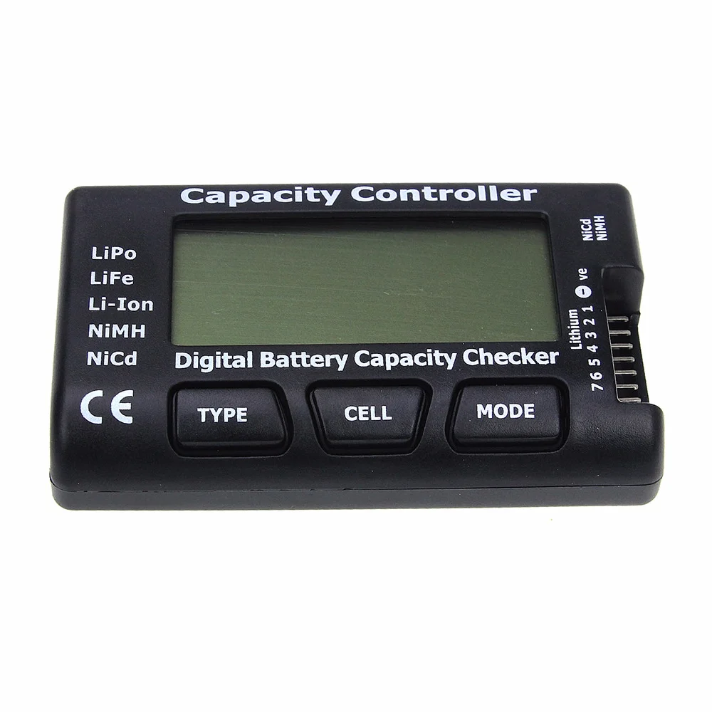 CellMeter7 Digital RC Battery Capacity Checker Meter LiPo LiFe Li-ion Nicd NiMH Battery Voltage Capacity Tester Checking
CellMeter7 Digital RC Battery Capacity Checker Meter LiPo LiFe Li-ion Nicd NiMH Battery Voltage Capacity Tester Checking