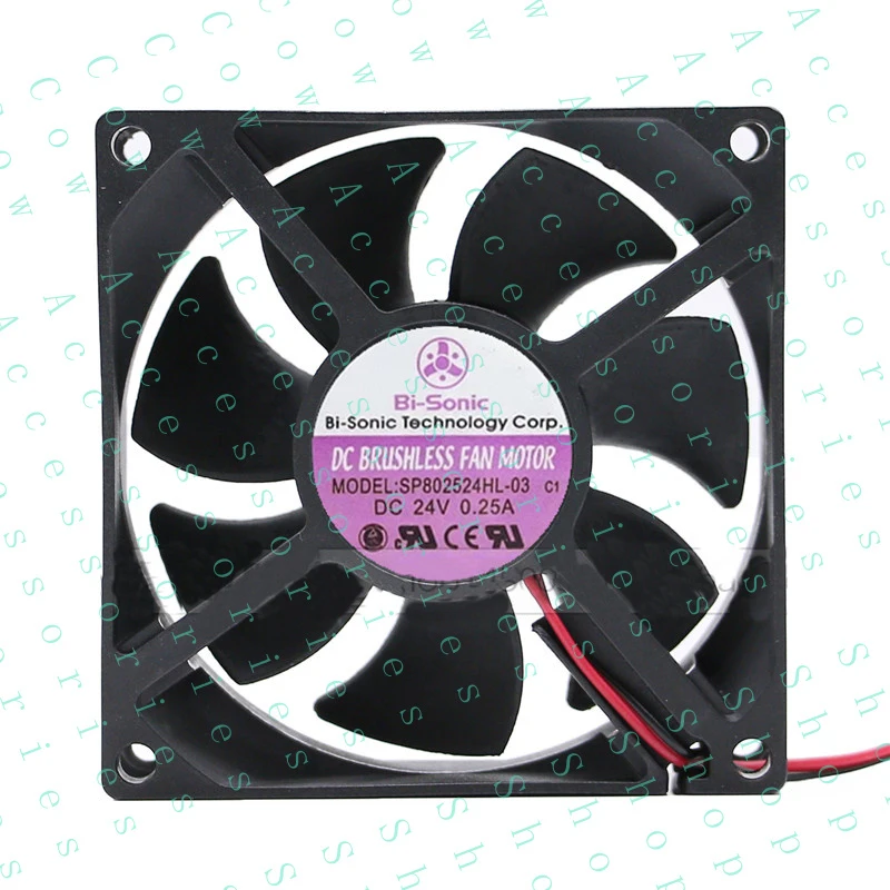 PP+ 1PC DC 24V 0.25A 2 Pin 80*80*25mm Cooling fan SP802524HL-03 8025
PP+ 1PC DC 24V 0.25A 2 Pin 80*80*25mm Cooling fan SP802524HL-03 8025