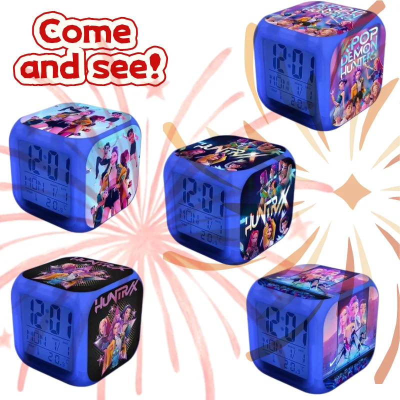 KPOP Lumimirazoi Cartoon Cute Alarm Clock Colorful Night Light Electronic Clock Student Bedhead Creative Gift
KPOP Lumimirazoi Cartoon Cute Alarm Clock Colorful Night Light Electronic Clock Student Bedhead Creative Gift