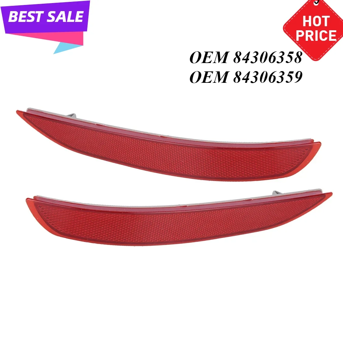 84306359 84306358 1 Pair Rear Bumper Left & Right Reflector Tail Light Lamp Red Lens Fit for Chevrolet Equinox 2020 2019 2018
84306359 84306358 1 Pair Rear Bumper Left & Right Reflector Tail Light Lamp Red Lens Fit for Chevrolet Equinox 2020 2019 2018