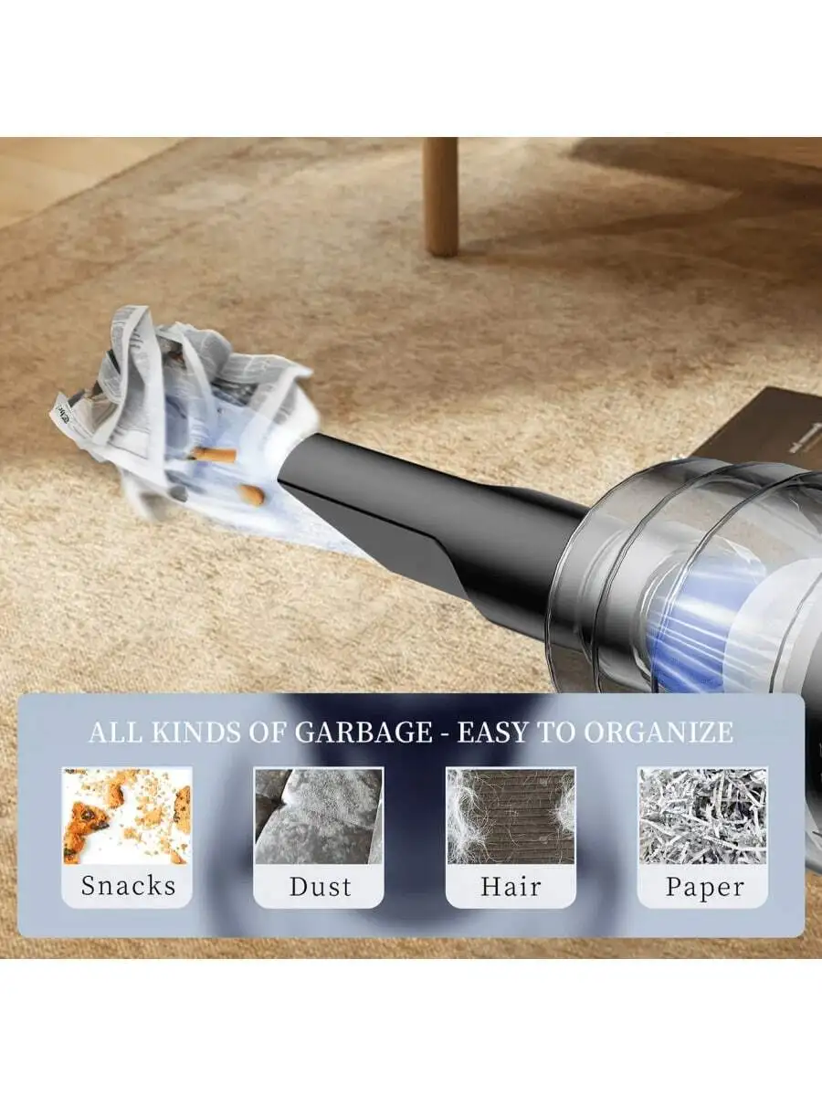 Upgraded Portable Wireless Handheld Vacuum Cleaner With Dust Cup And Washable Filter Cyclonic Suction For Snacks Dust Hair Paper
Upgraded Portable Wireless Handheld Vacuum Cleaner With Dust Cup And Washable Filter Cyclonic Suction For Snacks Dust Hair Paper