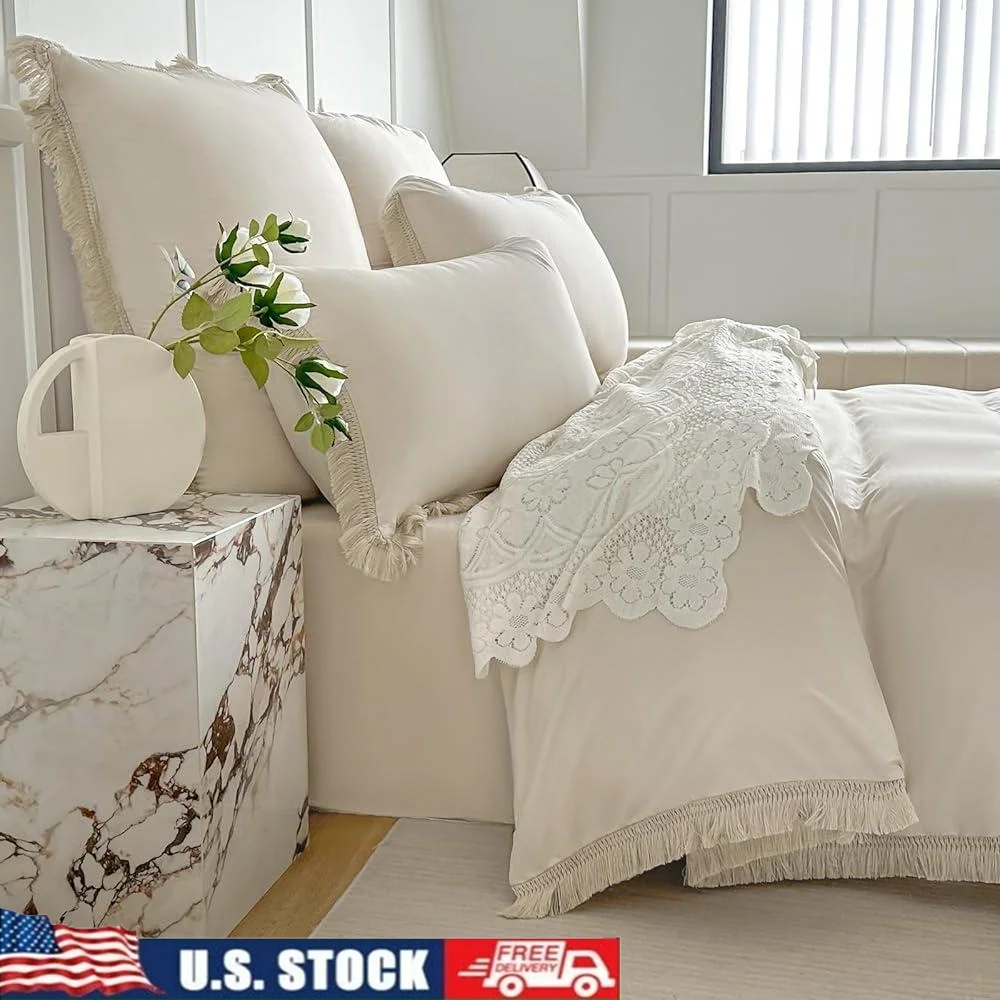 Boho Tassel Duvet Cover Set Queen Ultra Soft Microfiber Lightweight Hidden Zipper Closure 3 Pieces Decorative Pillow Shams
Boho Tassel Duvet Cover Set Queen Ultra Soft Microfiber Lightweight Hidden Zipper Closure 3 Pieces Decorative Pillow Shams