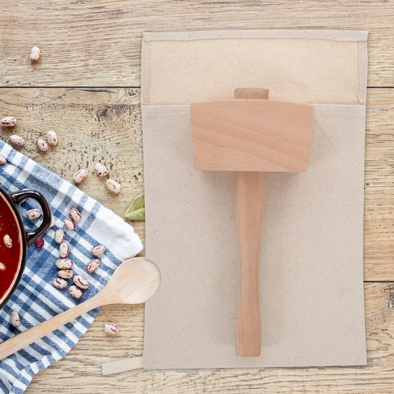 2Pcs Manual Ice Crusher Canvas Crushed Ice Bag Set Mallet Wood Hammer for Home Bars Restaurants Bartender Accessories
2Pcs Manual Ice Crusher Canvas Crushed Ice Bag Set Mallet Wood Hammer for Home Bars Restaurants Bartender Accessories