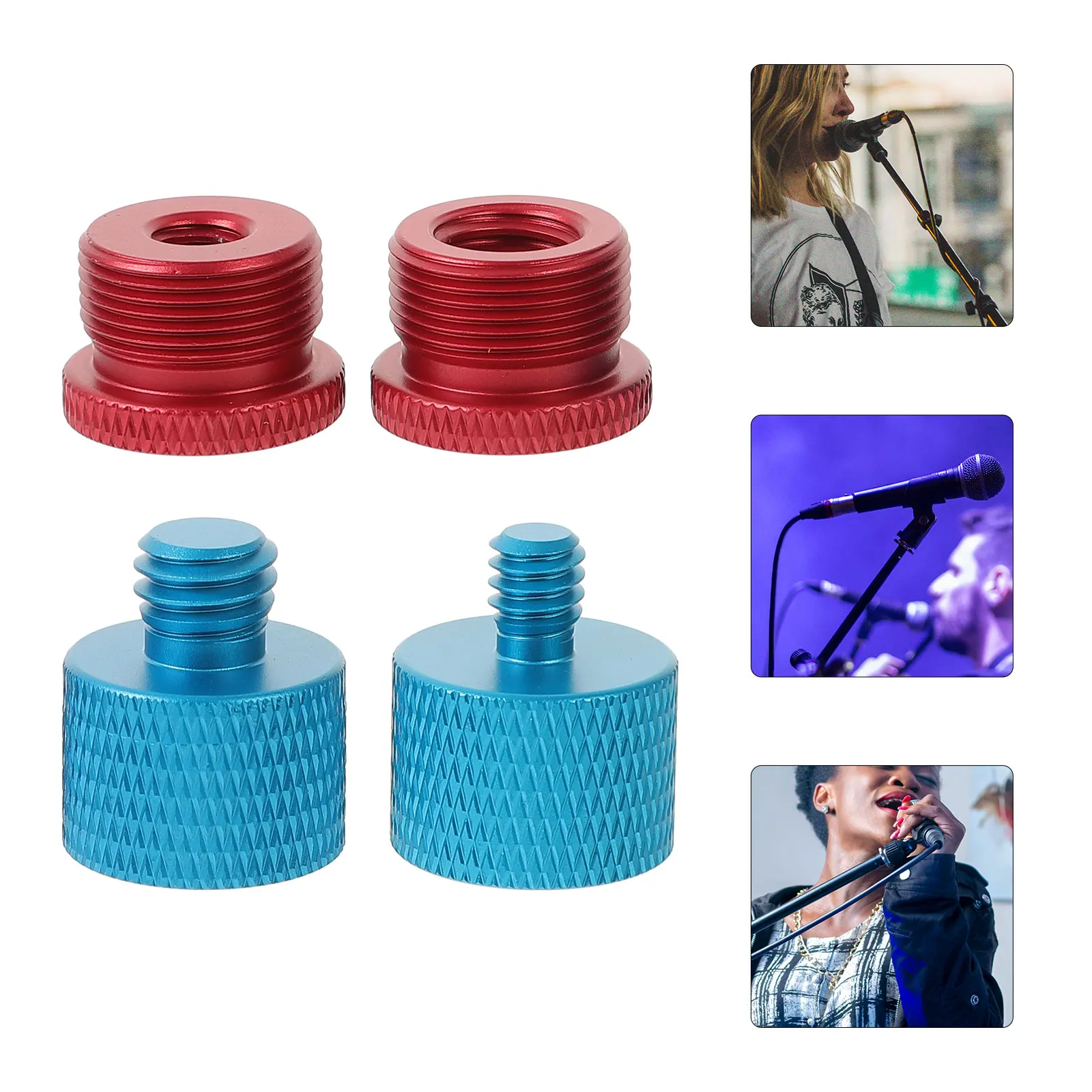 4pcs Microphone Clip Accessories Red 3/8 Female to 5/8 Male Adapter Stand Mount Screw DJ Equipment Compatibility
4pcs Microphone Clip Accessories Red 3/8 Female to 5/8 Male Adapter Stand Mount Screw DJ Equipment Compatibility