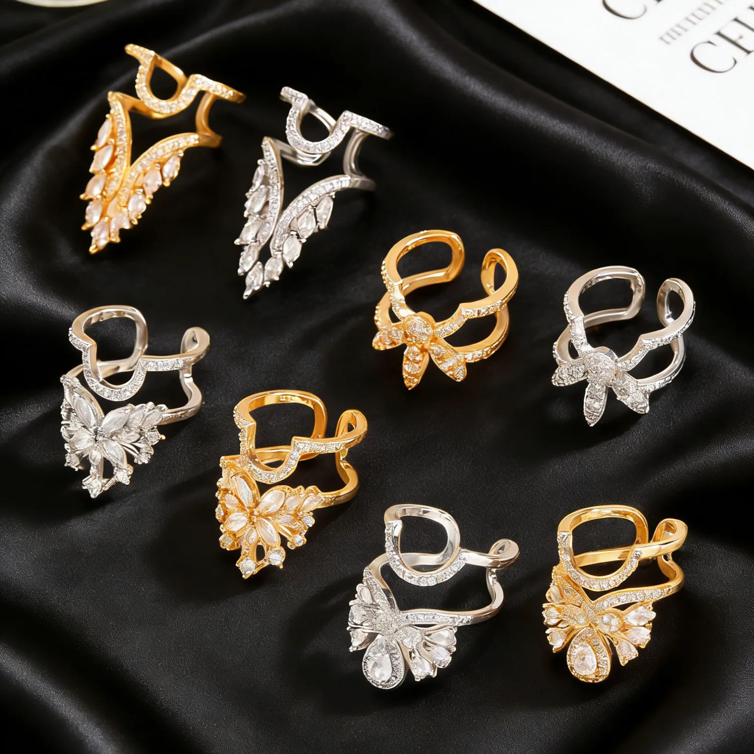 New European and American Copper Inlaid Zircon Nail Ring Set for Women Detachable Nail Art Finger Rings Jewelry
New European and American Copper Inlaid Zircon Nail Ring Set for Women Detachable Nail Art Finger Rings Jewelry