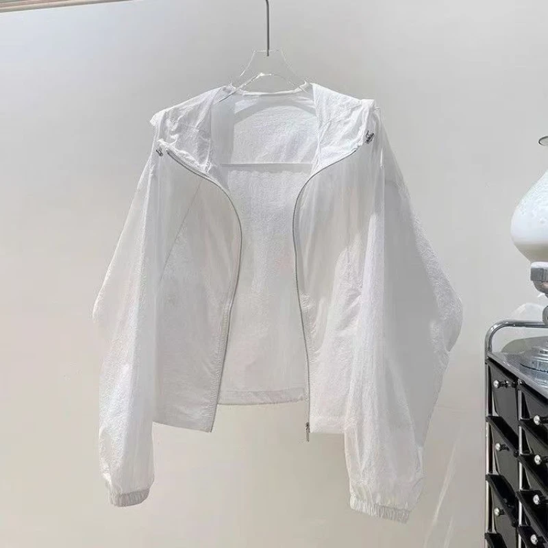 High-Quality Sunscreen Coat Female Summer 2025 New Short Sun-Protective Clothing Jacket Breathable Light Outerwear women's Tops
High-Quality Sunscreen Coat Female Summer 2025 New Short Sun-Protective Clothing Jacket Breathable Light Outerwear women's Tops