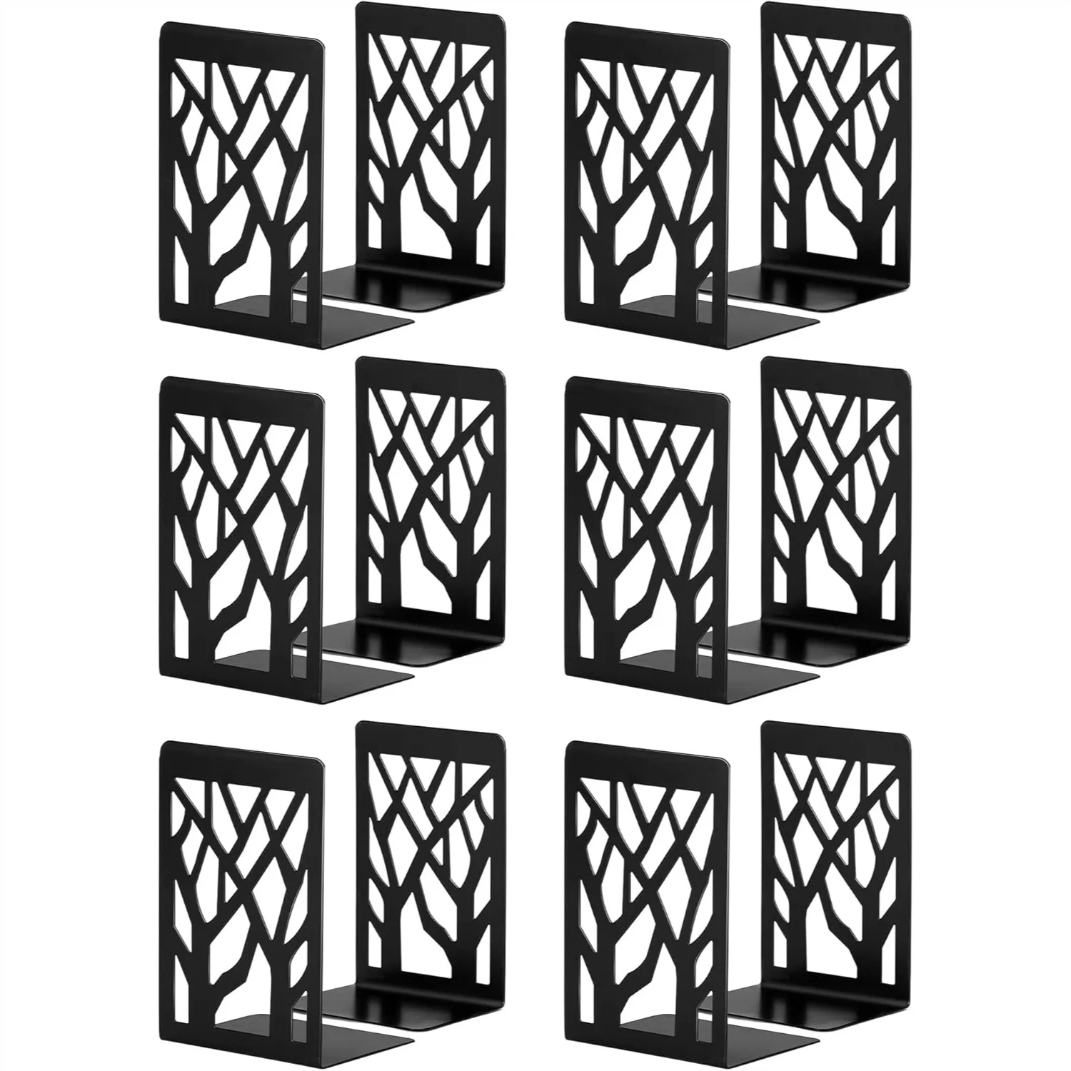 Heavy Duty Metal Bookends 6 Pair - Non-Slip Book Stoppers for Shelves with Foam Pads
Heavy Duty Metal Bookends 6 Pair - Non-Slip Book Stoppers for Shelves with Foam Pads