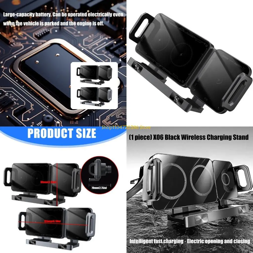 K0EA Heat Dissipation Wireless Charging Car Dock Auto Clamp Holder 90° Rotating Design Universal Fast Charging Station
K0EA Heat Dissipation Wireless Charging Car Dock Auto Clamp Holder 90° Rotating Design Universal Fast Charging Station