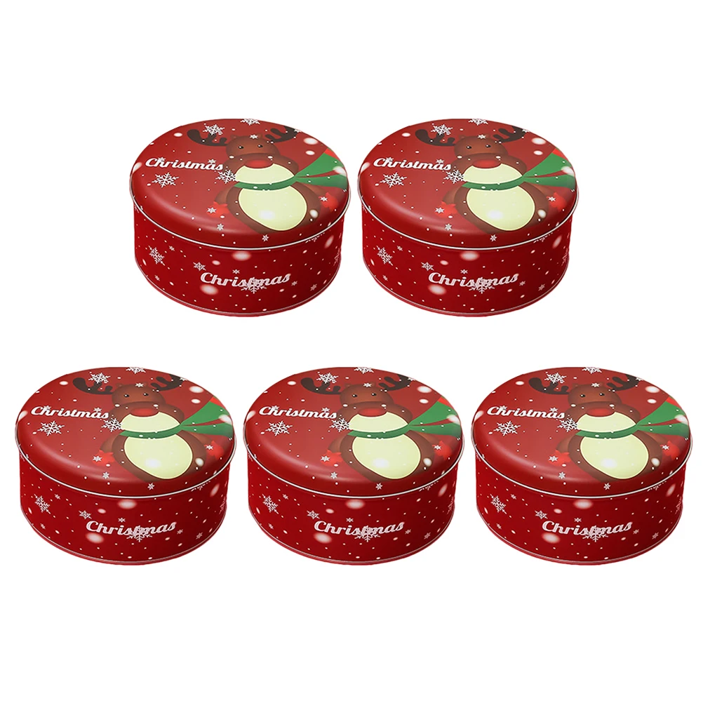 5Pcs Christmas Deer Candy Storage Boxes Tinplate Jars for Home Party Reusable Containers Small Treats Packaging
5Pcs Christmas Deer Candy Storage Boxes Tinplate Jars for Home Party Reusable Containers Small Treats Packaging