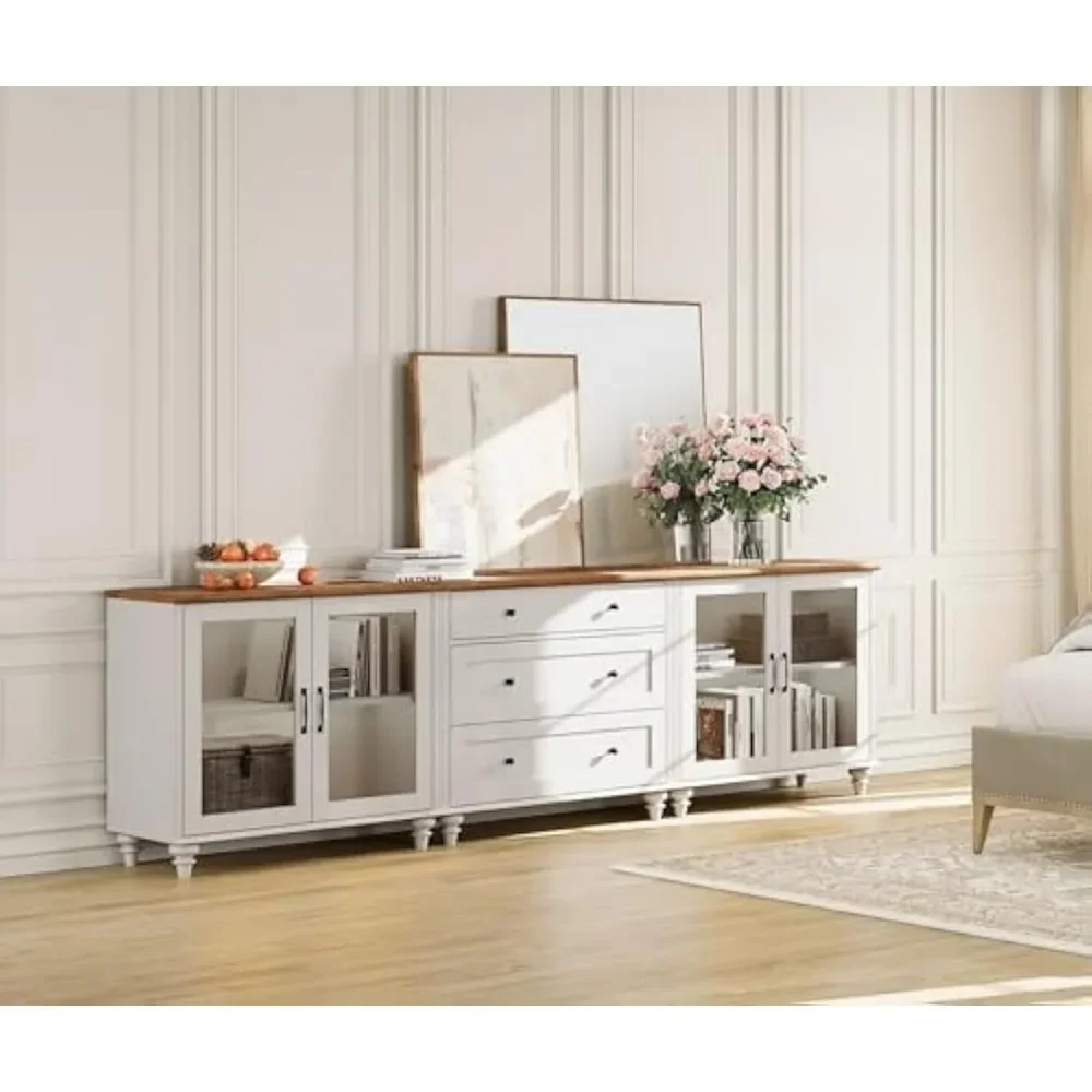 Комод с 3-мя ящиками и 2 шкафами для хранения, детские комоды с широким комодом и стеклянным шкафом
Комод с 3-мя ящиками и 2 шкафами для хранения, детские комоды с широким комодом и стеклянным шкафом