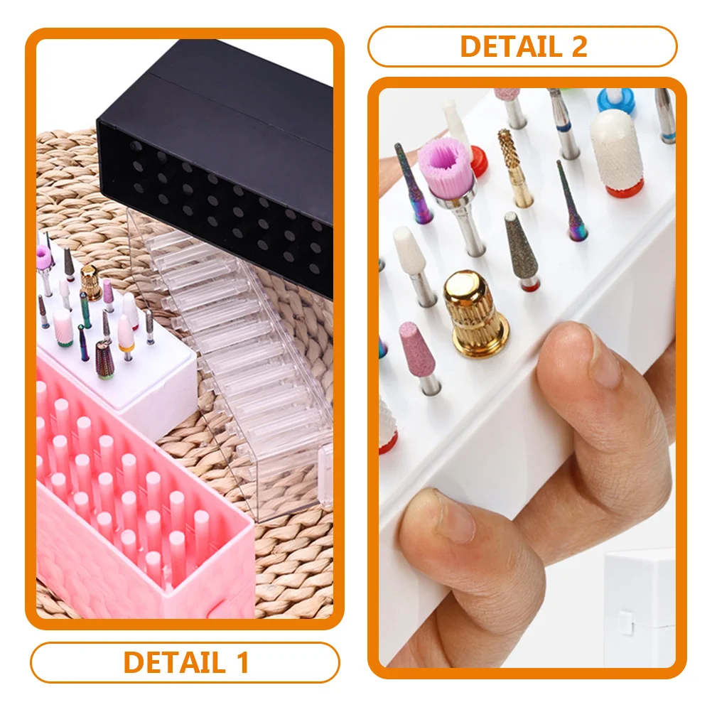 3 Pcs Grinding Head Storage Box Professional Nail Drill Bits Holder Machine Abs Organizer Container Manicure Case 
3 Pcs Grinding Head Storage Box Professional Nail Drill Bits Holder Machine Abs Organizer Container Manicure Case