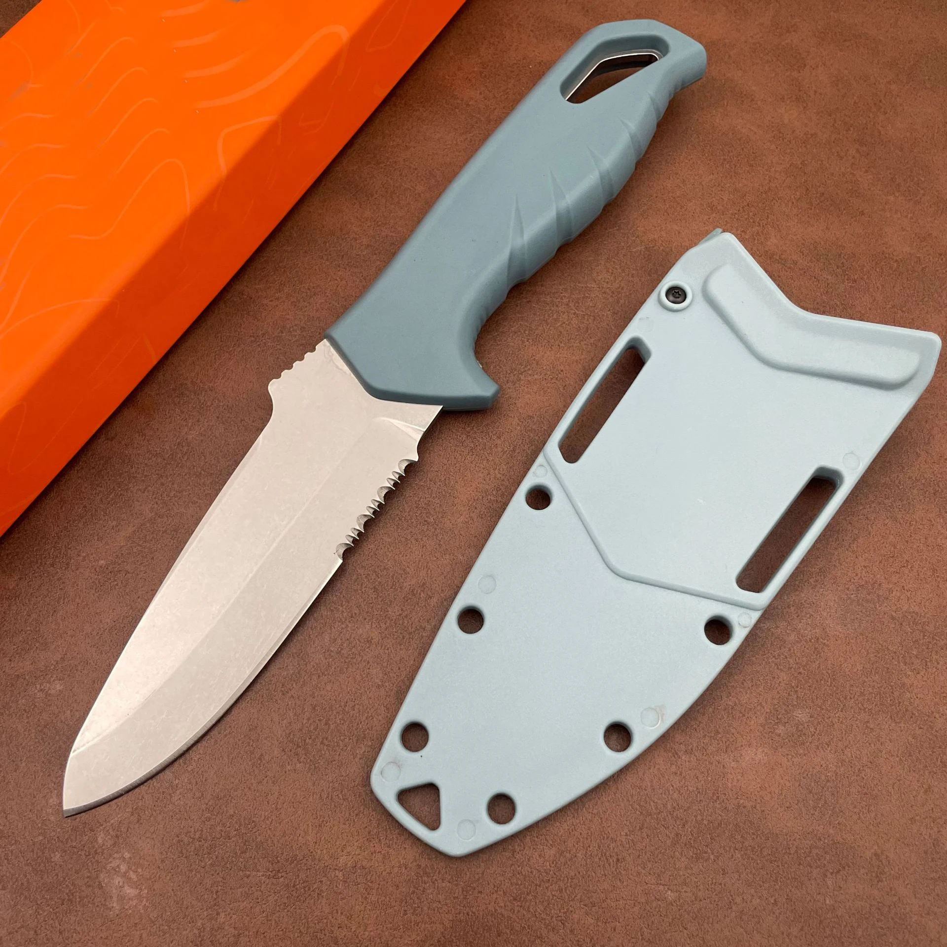 2Models 18040/18040S Water Fixed Blade Knife 4.32" CPM-MagnaCut Stonewashed Blade, Santoprene Handle
2Models 18040/18040S Water Fixed Blade Knife 4.32" CPM-MagnaCut Stonewashed Blade, Santoprene Handle