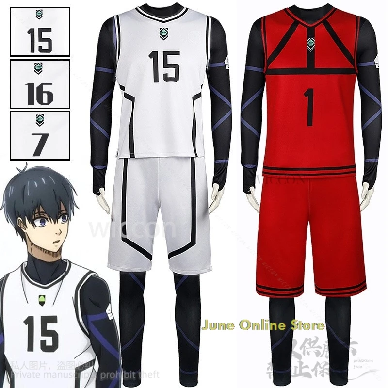 Blue Lock Cosplay Yoichi Isagi Costume White Football Team Uniform Suit Sportwear Anime Man Halloween Christm disfraz adulto
Blue Lock Cosplay Yoichi Isagi Costume White Football Team Uniform Suit Sportwear Anime Man Halloween Christm disfraz adulto