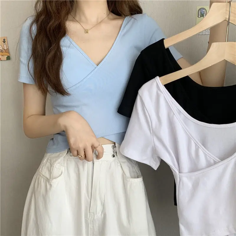 MRMT 2024 Brand New Design Cross All-match Slim Slim Short-sleeved T-shirt Women's Short Solid Color Top Women Women's Tshirt
MRMT 2024 Brand New Design Cross All-match Slim Slim Short-sleeved T-shirt Women's Short Solid Color Top Women Women's Tshirt