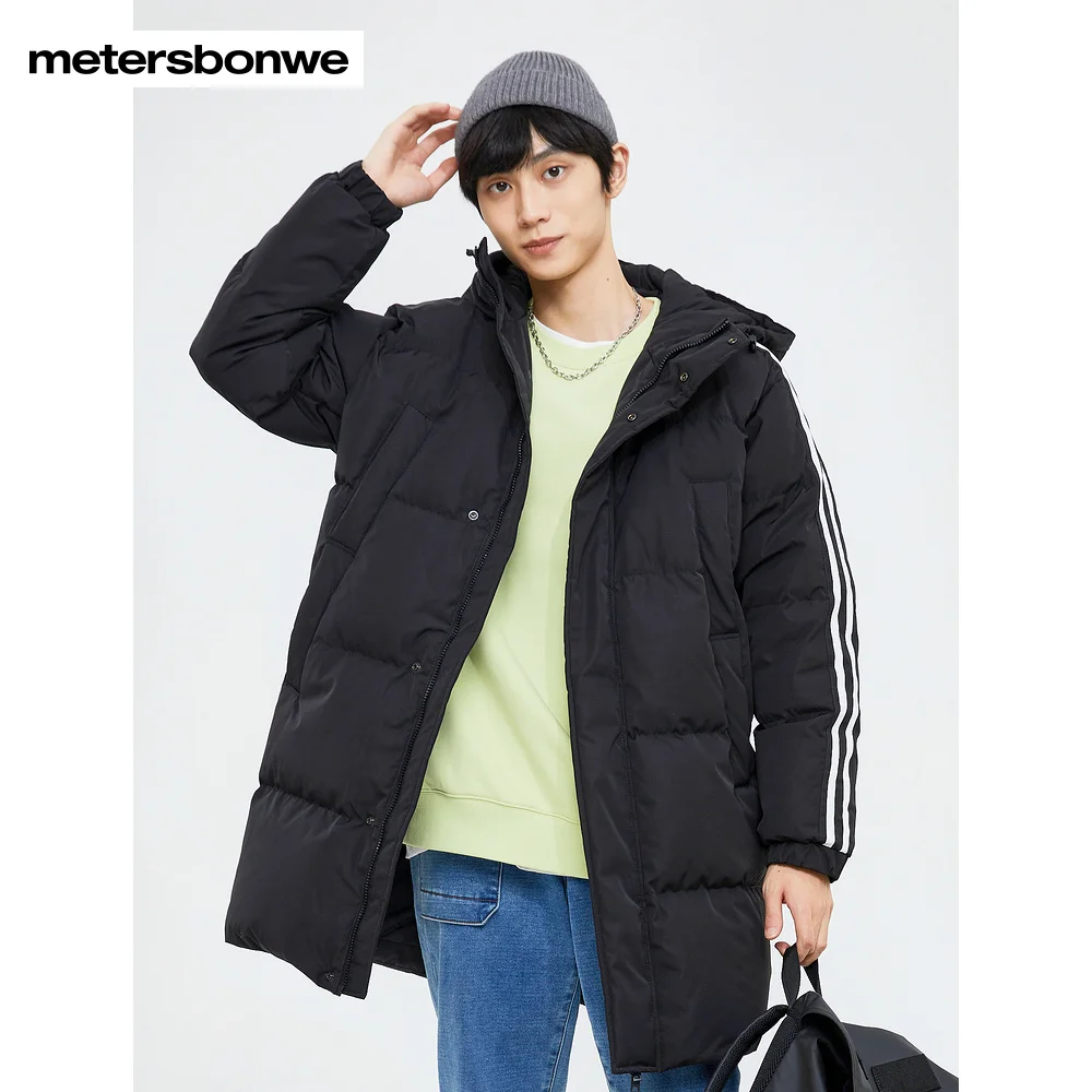Metersbonwe Men 22New Sport Long Hooded Down Jacket Element Stripes 80%Duck Down Warm Wear Straight Thick Winter Down Outwear
Metersbonwe Men 22New Sport Long Hooded Down Jacket Element Stripes 80%Duck Down Warm Wear Straight Thick Winter Down Outwear
