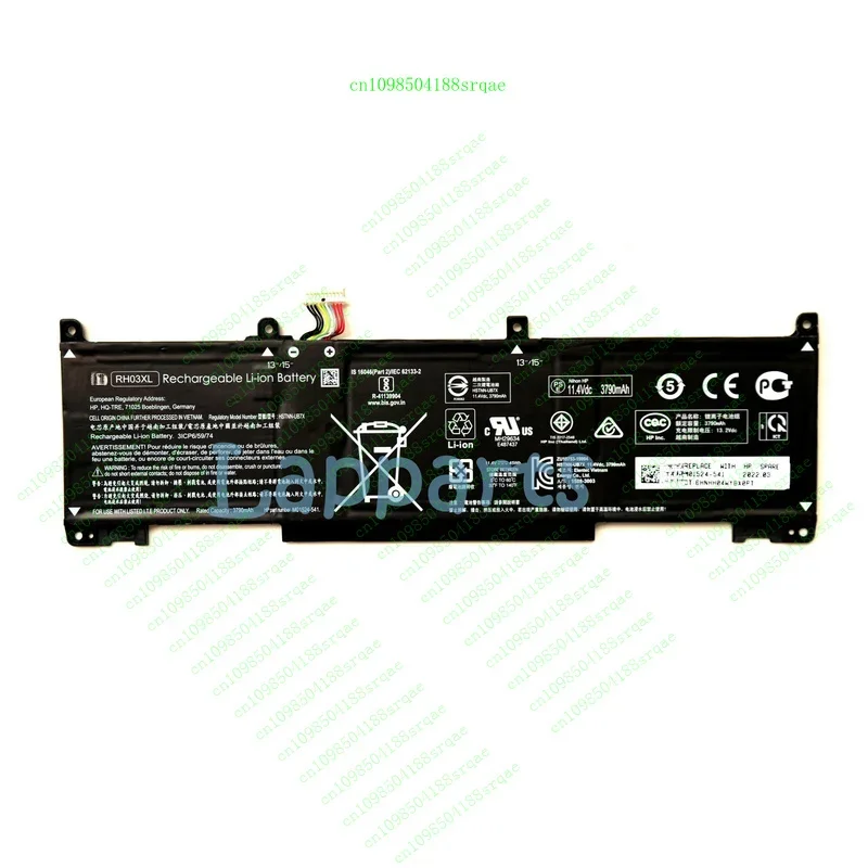 Genuine RH03XL Battery for HP ProBook 430 440 630 650 G8 HSTNN-OB1T HSTNN-DB0B%100 test
Genuine RH03XL Battery for HP ProBook 430 440 630 650 G8 HSTNN-OB1T HSTNN-DB0B%100 test