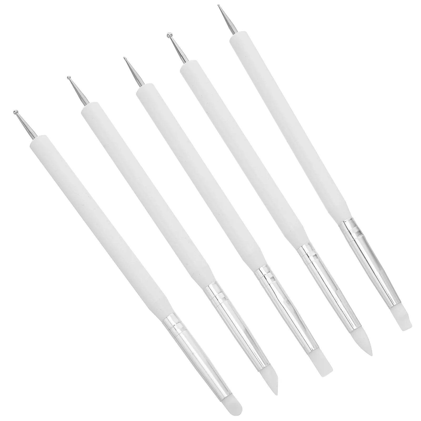 5Pcs Silicone Clay Sculpting Tools Double-Ended Dotting Stylus Set for Polymer Clay Pottery Embossing Ceramic Modeling Art Craft
5Pcs Silicone Clay Sculpting Tools Double-Ended Dotting Stylus Set for Polymer Clay Pottery Embossing Ceramic Modeling Art Craft