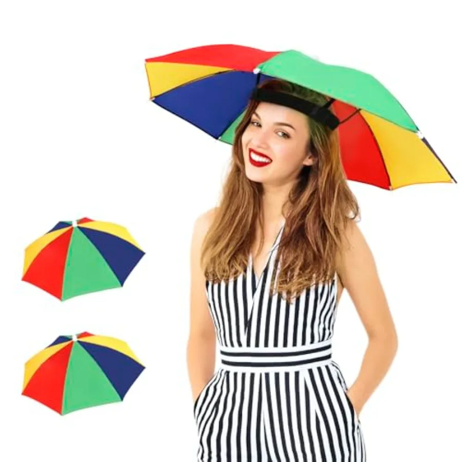 Umbrella Hat, 2 Pack Colorful Party Hats Hands Free Umbrella, Adjustable Headband Fits Women Men Adults for Beach Fishing Garde
Umbrella Hat, 2 Pack Colorful Party Hats Hands Free Umbrella, Adjustable Headband Fits Women Men Adults for Beach Fishing Garde