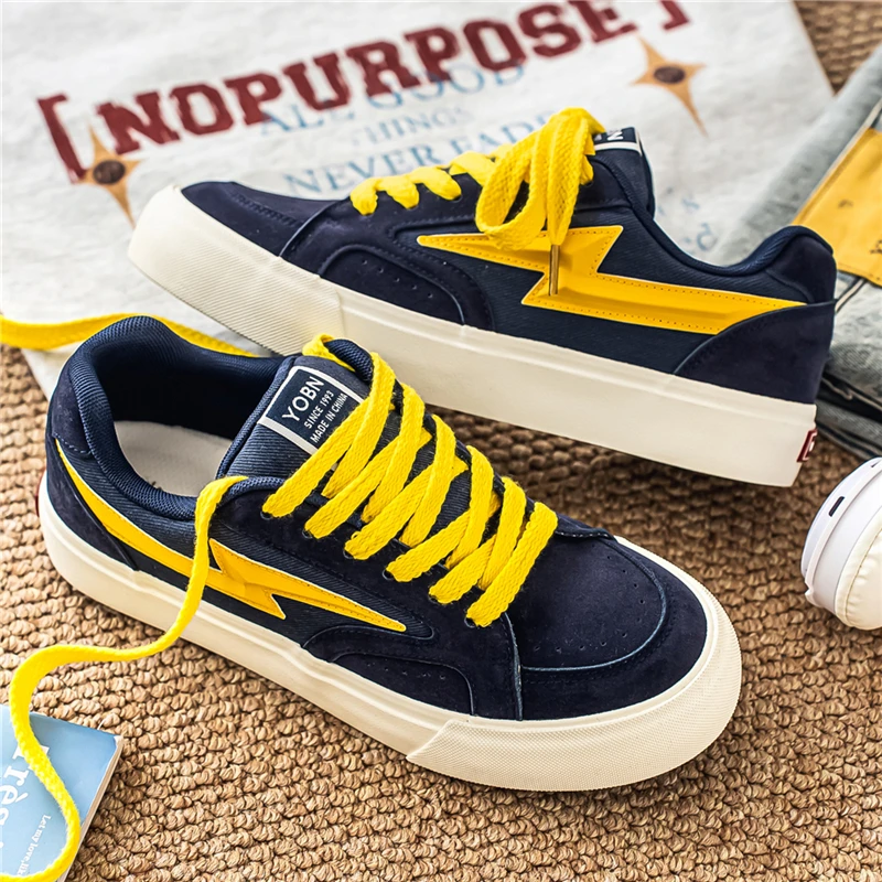 Men's Low Top Triple Vulcanized Bread Skate Shoes Trendy Casual Mesh Board Shoes Tenis Masculino 39-44
Men's Low Top Triple Vulcanized Bread Skate Shoes Trendy Casual Mesh Board Shoes Tenis Masculino 39-44