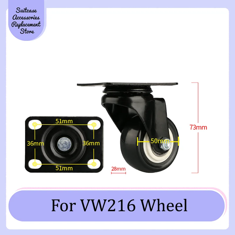 Suitable For VW216 Rotating Smooth Silent Shock Absorbing Wheel Accessories Wear-resistant Universal Wheel Replacement Suitcase
Suitable For VW216 Rotating Smooth Silent Shock Absorbing Wheel Accessories Wear-resistant Universal Wheel Replacement Suitcase