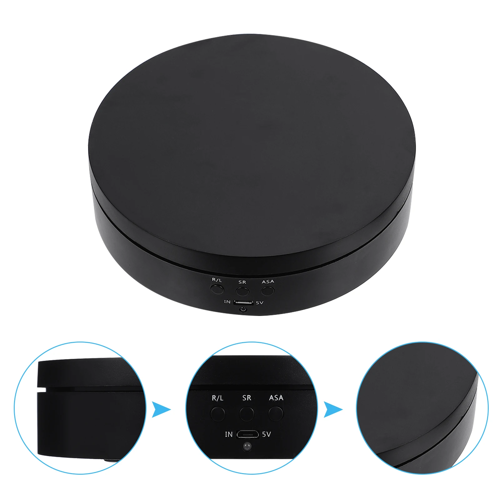 Automatic Turntable Display Stand Jewelry Monitor Retail Rotation Shelf Brackets Single Watch Mini
Automatic Turntable Display Stand Jewelry Monitor Retail Rotation Shelf Brackets Single Watch Mini