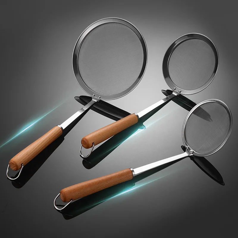 Stainless Steel Fine Mesh Strainers Filter Spoon Hot Pot Skimmer Ladle with Wooden Handle Frying Scoop Noodles Dumpling Sieve
Stainless Steel Fine Mesh Strainers Filter Spoon Hot Pot Skimmer Ladle with Wooden Handle Frying Scoop Noodles Dumpling Sieve