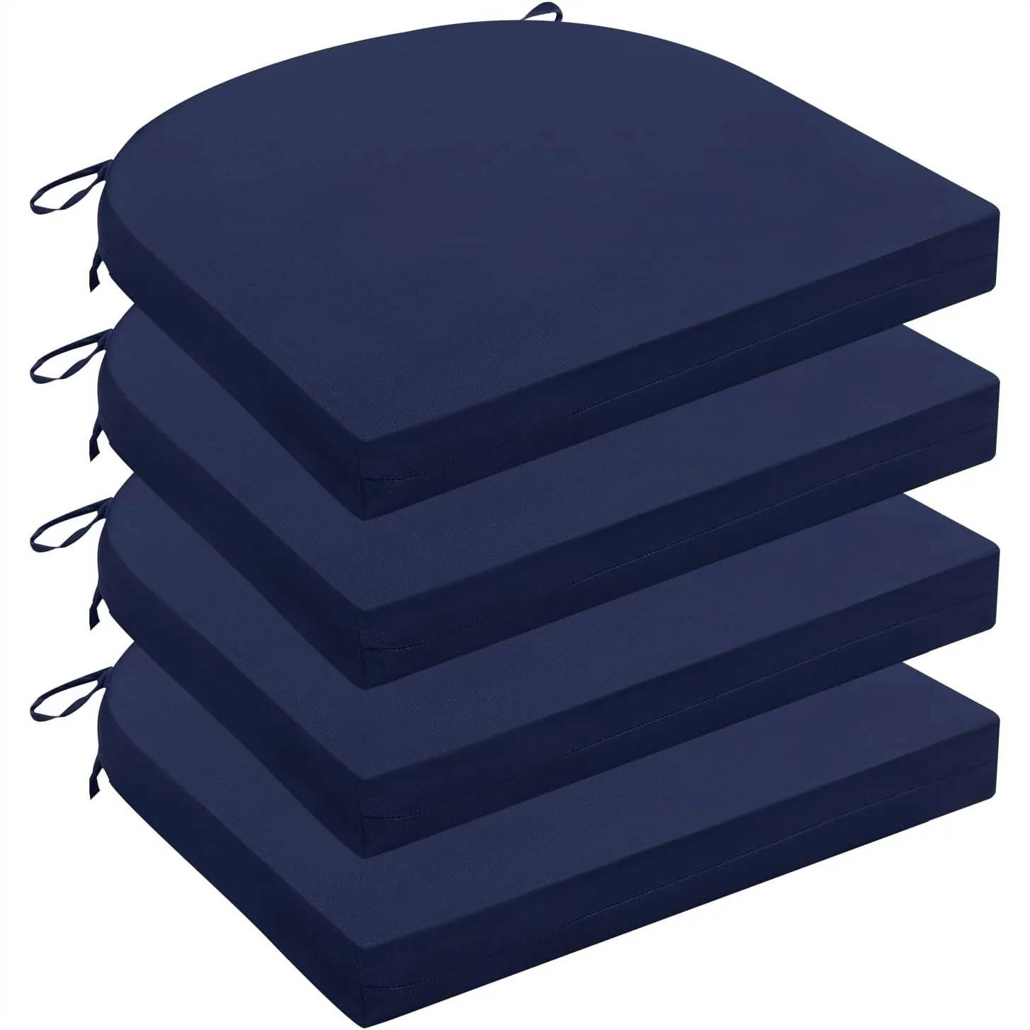 Outdoor Chair Cushions Set Of 4 For Patio Furniture 17x16x2 Inches Navy Non-Slip With Ties High Density Foam
Outdoor Chair Cushions Set Of 4 For Patio Furniture 17x16x2 Inches Navy Non-Slip With Ties High Density Foam