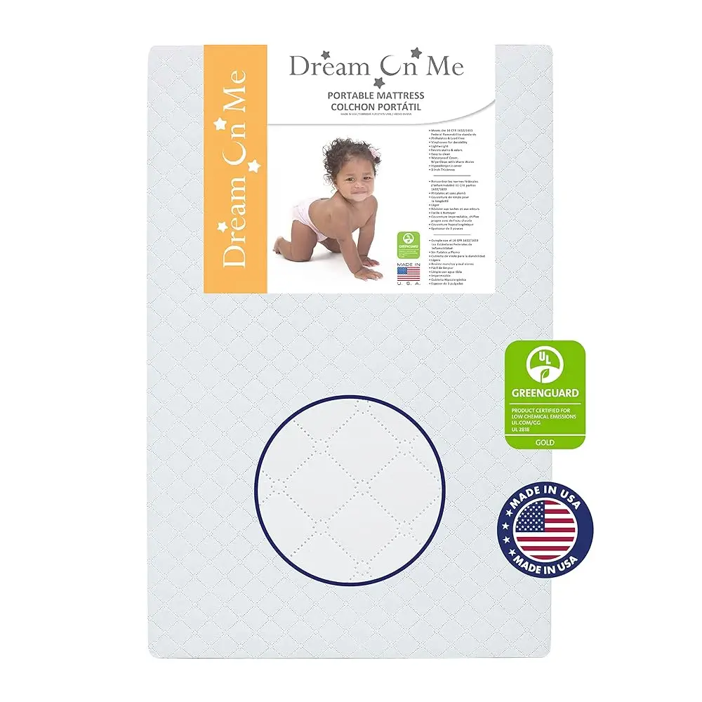 Holly 3” Fiber Baby Crib Mattress, Fits All Mini & Portable Cribs Only, Greenguard Gold And Jpma Certified Crib Mattress, Easy
Holly 3” Fiber Baby Crib Mattress, Fits All Mini & Portable Cribs Only, Greenguard Gold And Jpma Certified Crib Mattress, Easy