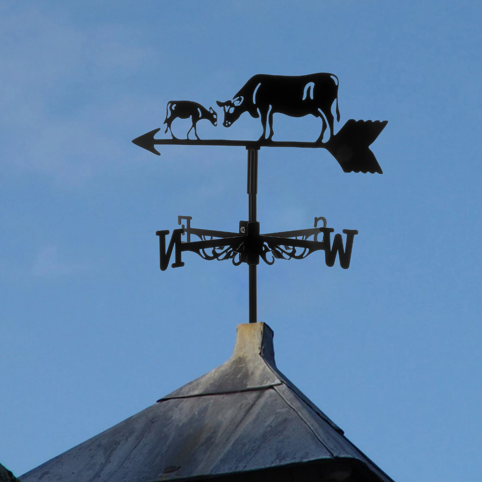 Wrought Iron Weathervane Weather Vanes for Yard Garden Decor Durable Realistic Farm Statue Outdoor Roof Ornament Wind Direction
Wrought Iron Weathervane Weather Vanes for Yard Garden Decor Durable Realistic Farm Statue Outdoor Roof Ornament Wind Direction