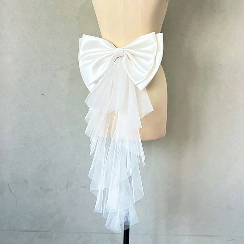 Big Satin Tulle Bow Waist Elegant Decoration Bridal Wedding Dress Photography Accessories Fashion Women Dress Large Bowknot
Big Satin Tulle Bow Waist Elegant Decoration Bridal Wedding Dress Photography Accessories Fashion Women Dress Large Bowknot