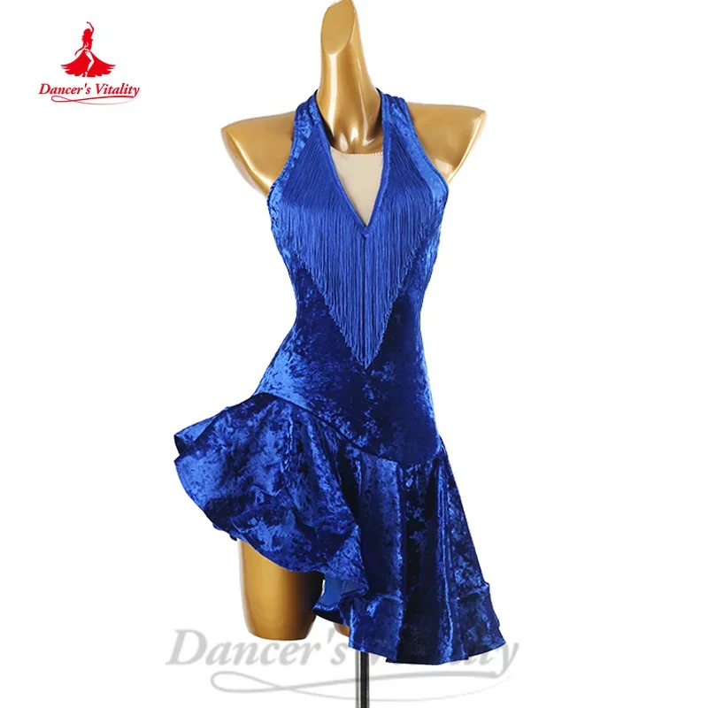 Latin Dance Performance Costumes Customized Senior Velvet Sexy Backless Fishtail Skirt Tango Chacha Rumba Competition Clothing
Latin Dance Performance Costumes Customized Senior Velvet Sexy Backless Fishtail Skirt Tango Chacha Rumba Competition Clothing